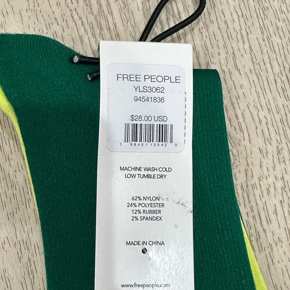 Free People Colorblock Tall Socks